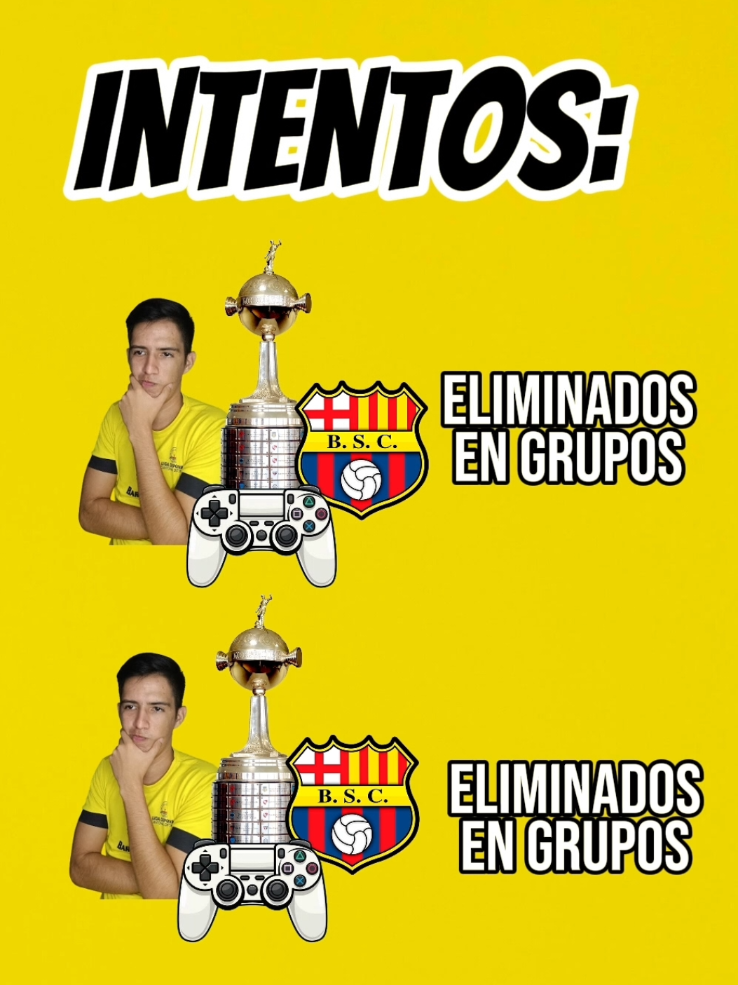AL MENOS PASÉ LA FASE DE GRUPOS 💛🤣 #retos #barcelonasc #copalibertadores #gameplay #ecuador🇪🇨 
