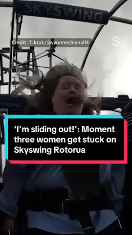 A spur-of-the-moment adventure for Yvonne Chisnall and Jenny Aitken and her sister Lynn Hamilton turned into a viral video watched by millions. The three besties which Chisnall described as ‘sisters by choice’ thought the Skyswing Rotorua would be a bit of fun. It wasn’t until they got to the top of the swing and were the only ones in control of actually setting it off that the trio faced trouble. #nz #nzstuff #rotorua #skyswingrotorua 