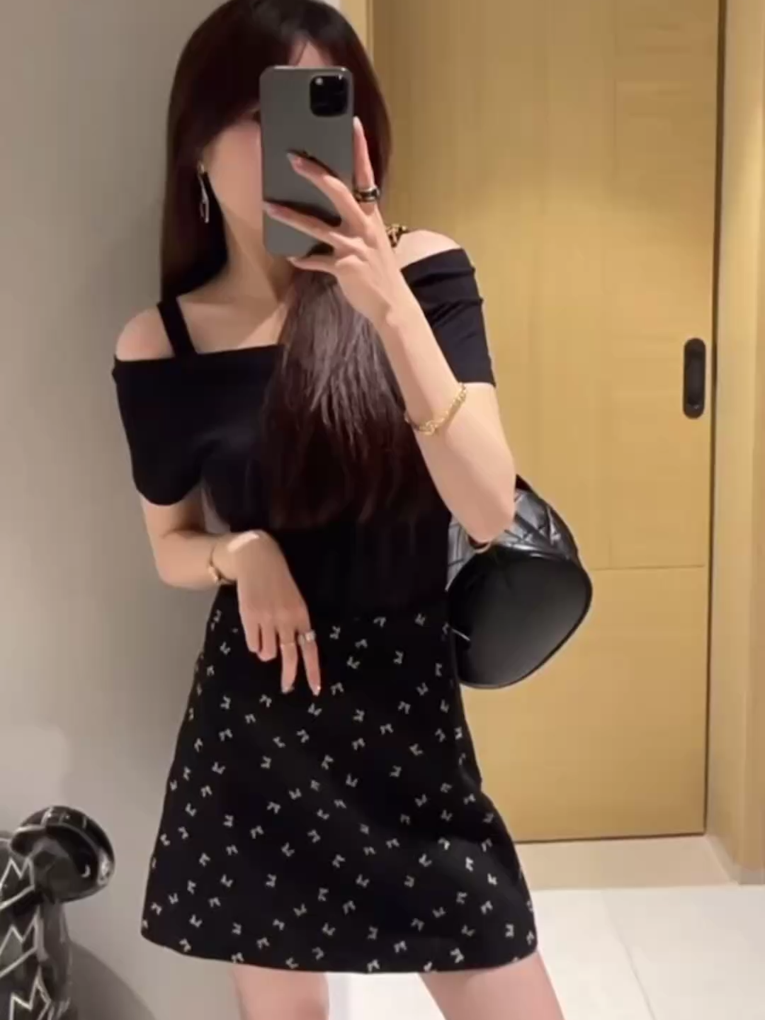 korean style off-shoulder sling top##OOTD ##TOP ##tiktok #outfitideas