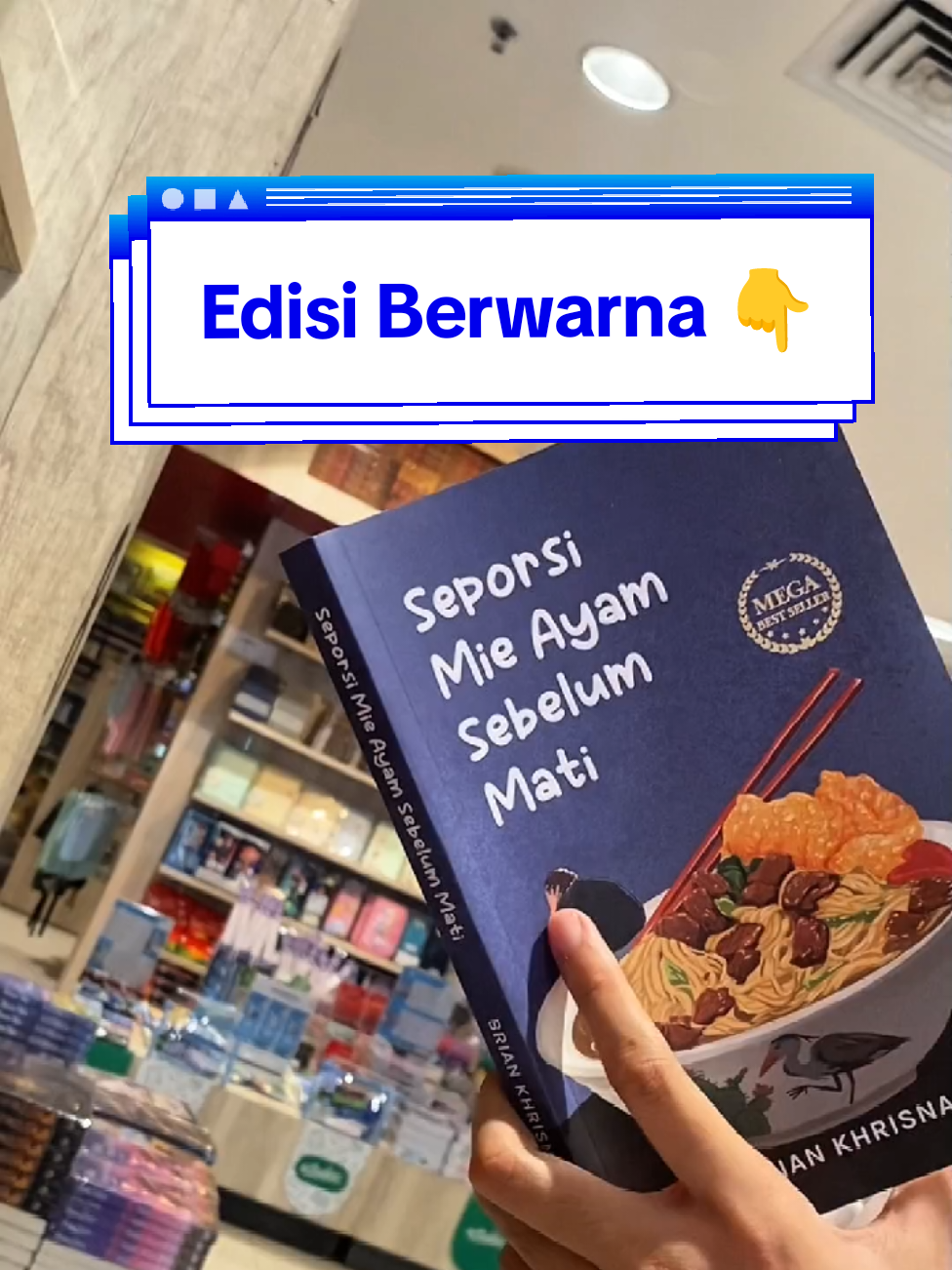 Seporsi Mie Ayam Sebelum Mati kini hadir versi berwarna ✨ karena setiap rasa juga punya warnanya sendiri.  #gramediatumbuhbersama  #TumbuhBersama  #seporsimieayam 