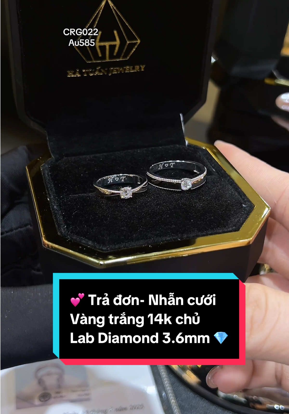 Hà Tuấn Jewelry Nhận thiết kế và chế tác trang sức theo yêu cầu khách hàng VÀNG ( 10K -14K -18K ) #trangsucvang #diamond #vangtrang #hatuanjewelry #tuanmoissanite #nhancuoi #xuhuong 