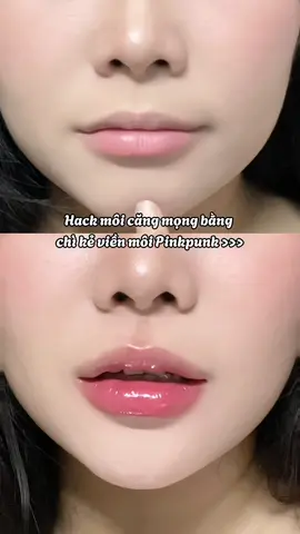 Tim môi hệ ng nghèo😚😚 #chikevienmoi #makeupdouyin #glossylips #pinkpunk #nabiemotd #fyp #viral #xh 
