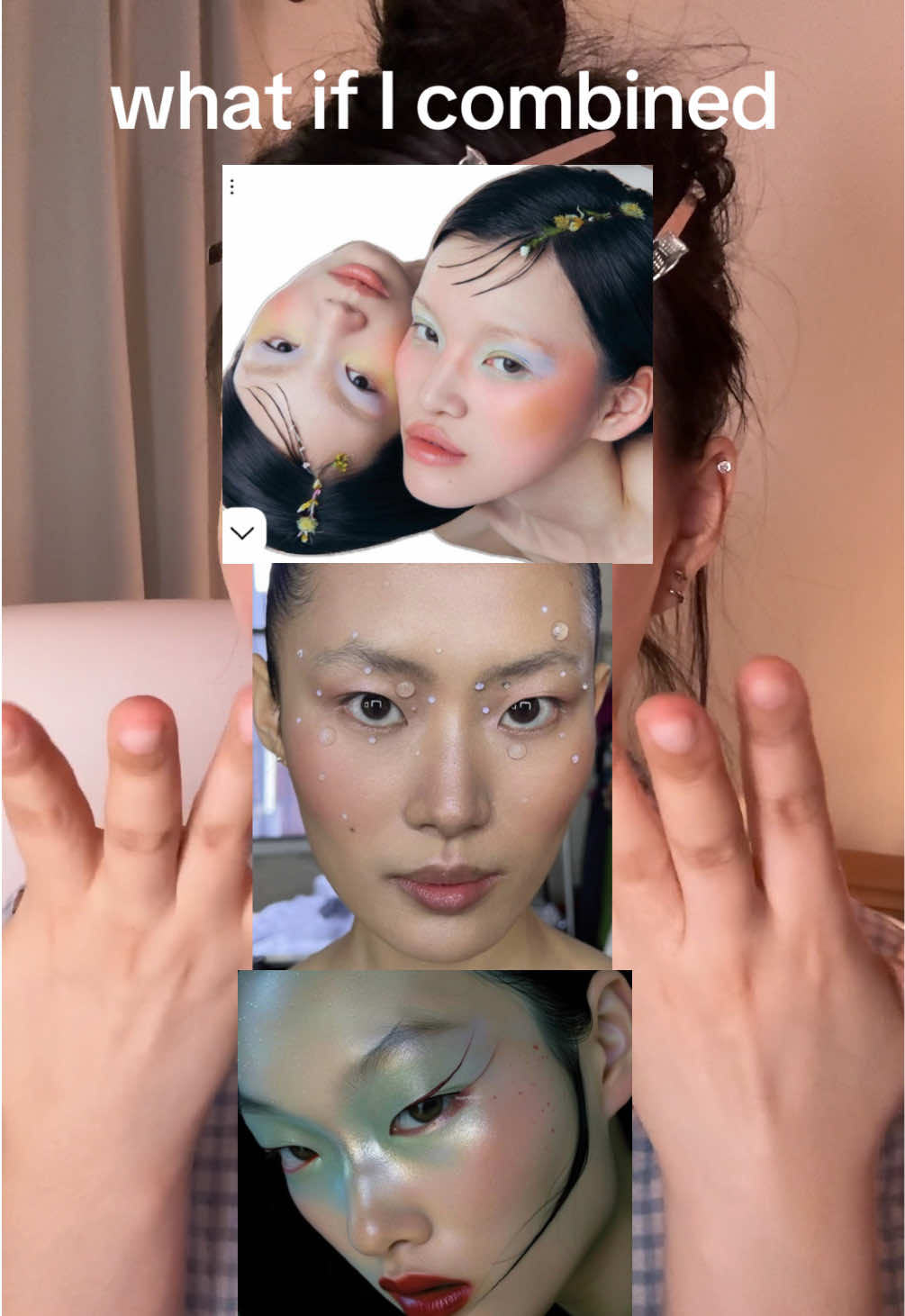 combining 3 different makeup inspos  🪸🪼  #pinterest #pinterestinspo #makeup #makeupinspo #grwm #domymakeupwithme #kbeauty #kmakeup #merit #colorfuleyeshadow #makeupinspo #funmakeuplook #colorfulmakeup #waterdropmakeup #pastelmakeup #stickers #editorialmakeup #추천 #메이크업 