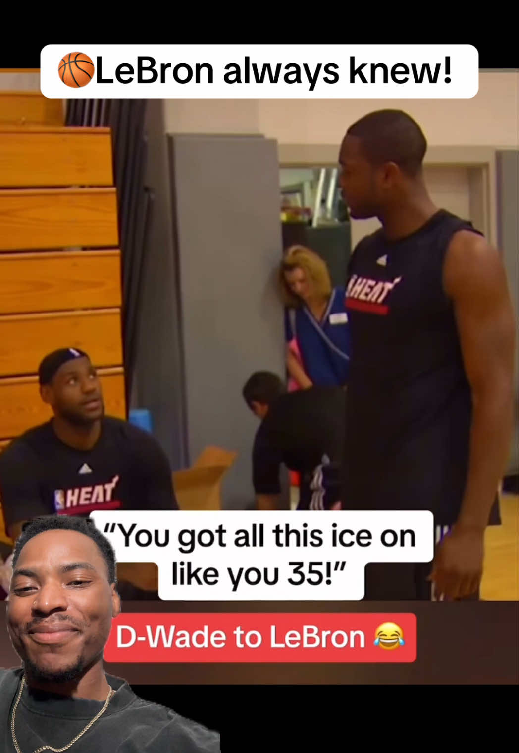 LeBron knew even his 20s how important recovery was even when Dwyane Wade didn’t. #greenscreen #greenscreenvideo #creatorsearchinsights  #lebronjames, #dwaynewade, #NBA, #basketball, #fyp