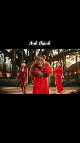 Anh thành ơi anh thành hãy lại hôn em đi #monkey #veo3 #xuhuong 