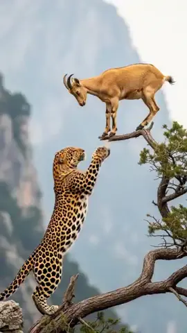 Leopard_vs_Goat__Who_Wins_the_Climb__#shorts#leapardgoats #goatsoftiktok #shorts #shortstories #goatsoftiktok #foryoupage 
