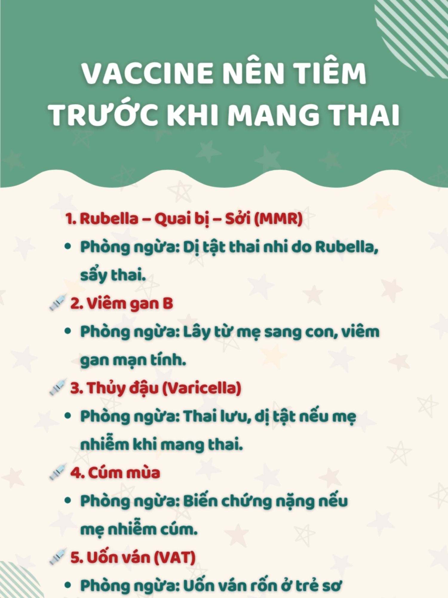 Vaccine nên tiêm trước khi mang thai #cungconkhonlon #chamcon #xuhuong #viral