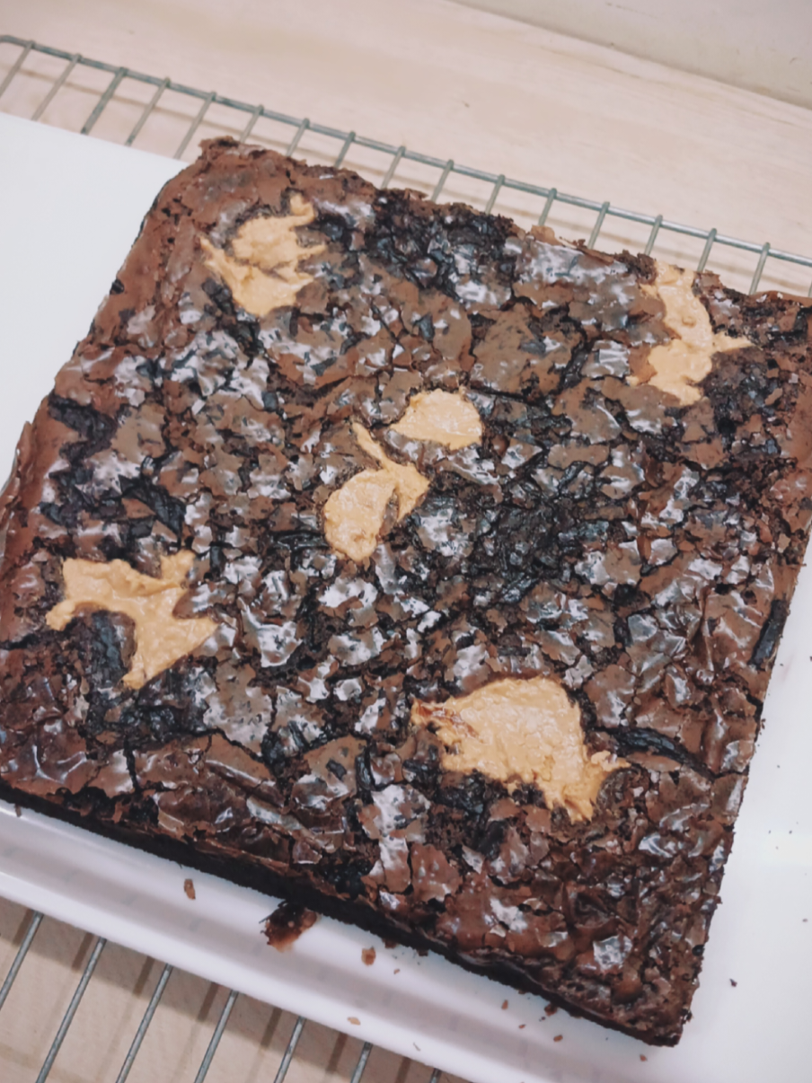 Maklum lah first time😊 Brownies Coffee #brownies #fudgybrownies #baking #fypage #xybca 