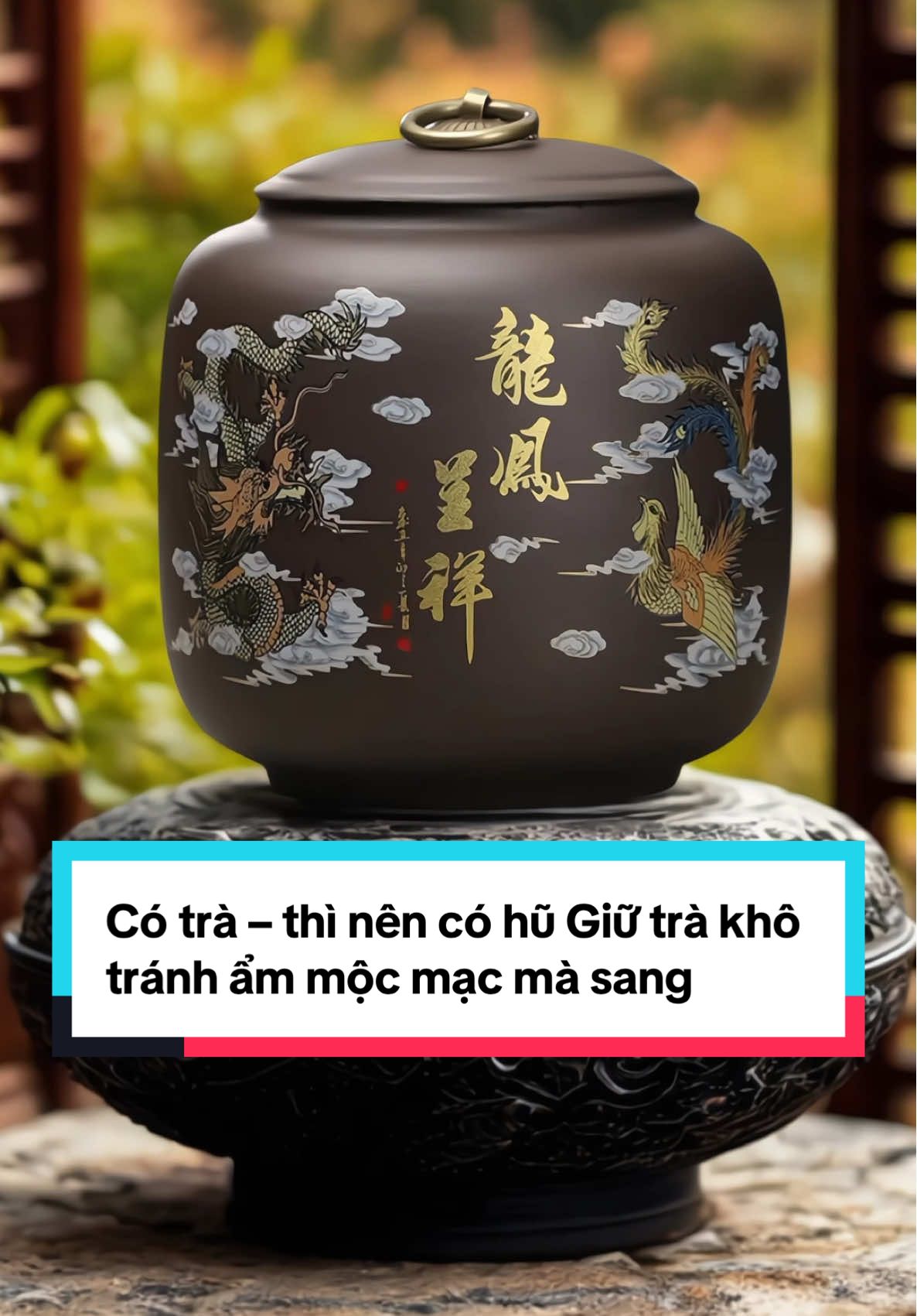 Hũ nhỏ – công dụng lớn. Gốm Tử Sa không tráng men – thẩm thấu tốt, giúp giữ trọn hương vị ban đầu của trà #tràđạo #boamtra #ấmtrà #trangtrinha #amtusa 