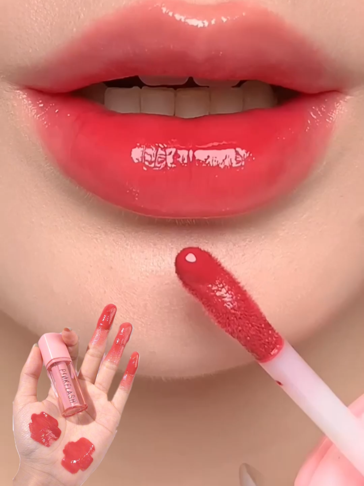 สายลิปทิ้นต์นู้ดหรือชมพู ทีมไหนกันนะ?🧸🩷 #pinkflash #pinkflashth #liptint #lipgloss #ลิปทินท์ wx
