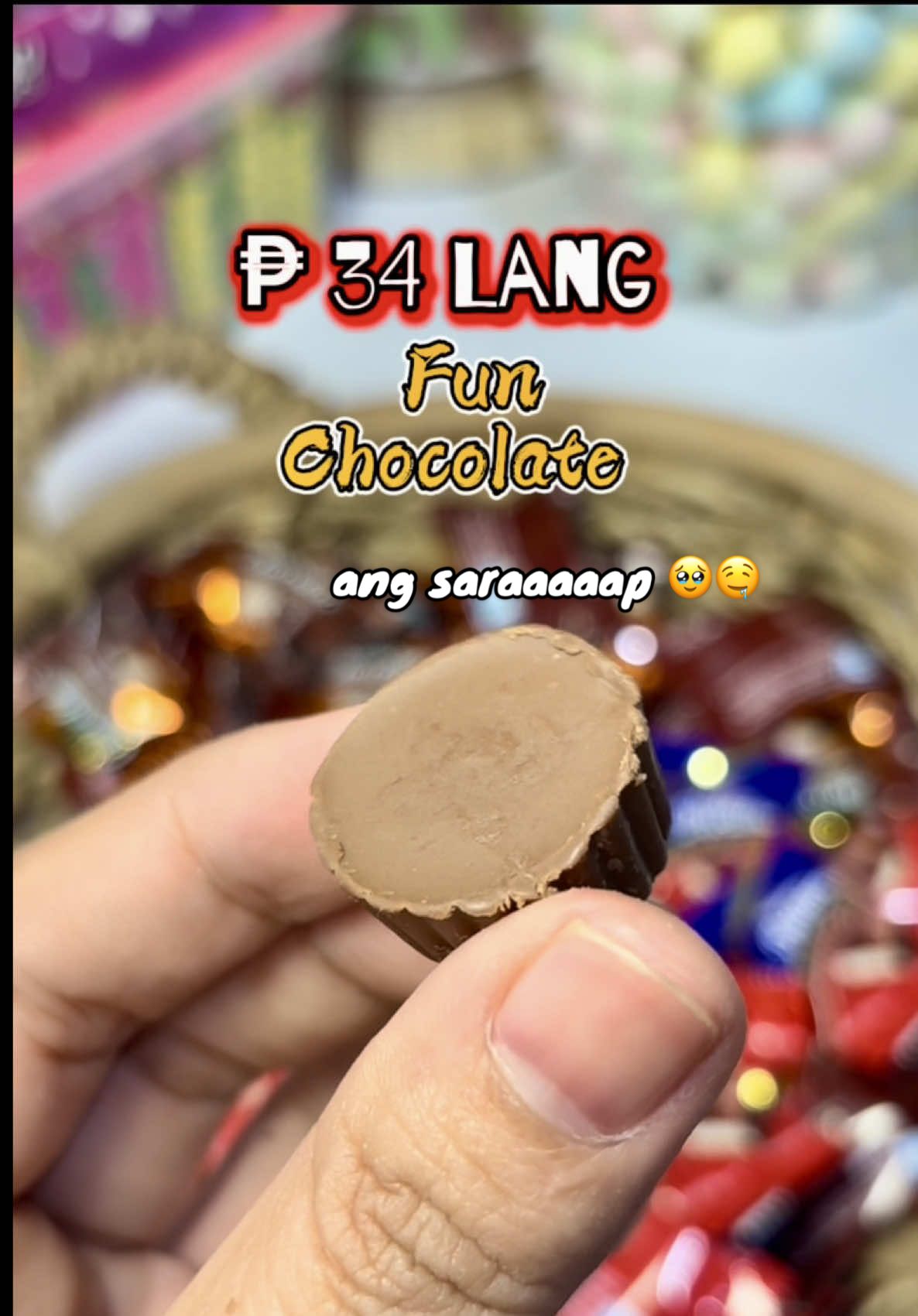 Ang saraaaap nitong chocolate ! mapapabili ka naman talaga ng marami kung ganitong kasarap at kamura mga mii ! #chocolate #chocolates #chocolatecandy #funchocolate #sweets #fyp 