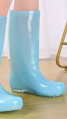 New High Tube Rain Boots Women Non-slip rain shoes bota #rainboots #forwomen #fyp #foryou 