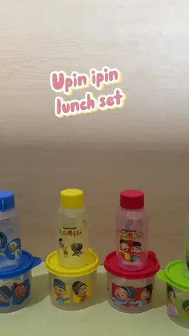 Upin ipin lunch set ,variang warna nya gemes semua bestie 😍🤏#tupperware #pyp #bcaxyz 
