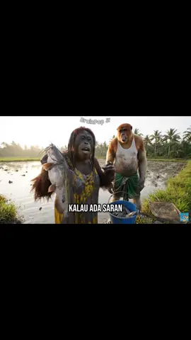 Mami Desi & papi Agus nangkep Lele di sawah #orangutan #Lele #masak #ai #tranding 