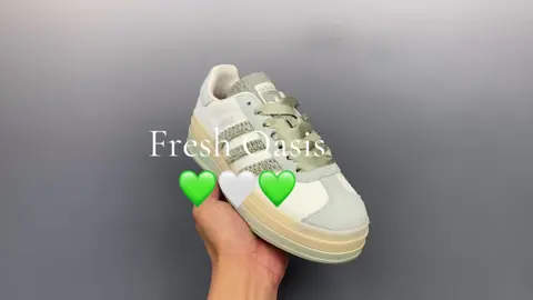 Fresh Oasis Casual Shoes💚🤍💚 #ztshop #aliexpress #shoes #zapatillas #haul #adidas #adidasoriginals #gazelle #fyp #fypシ゚viral #foryou #foryoupage #lightgreen #viralvideo #outfitinspo 