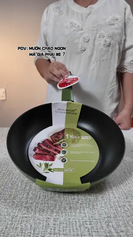 Muốn chảo ngon rẻ mà chính hãng thì chị em không thể bỏ qua con chảo này nhé #giadung #giadungtienich #elmich #chaoinoxnguyenkhoi #chaochongdinh 