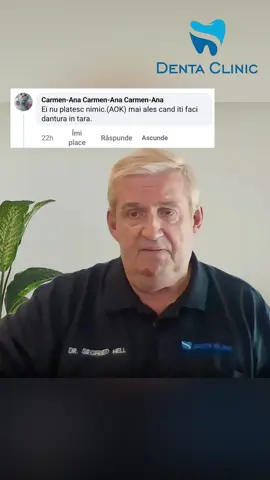 🦷 „AOK nu plătește nimic pentru tratamentele din România” – chiar așa să fie? 🤔 Răspunsul corect este: Depinde de tratamentul recomandat și de cazul tău concret. ✅ În realitate, multe tratamente protetice (coroane, punți, proteze) pot fi decontate parțial de către AOK sau alte case de asigurări din Germania – inclusiv dacă sunt efectuate în România. 💡 Ce trebuie să faci ca să afli exact dacă poți primi bani înapoi? 🩻 Ne trimiți o radiografie (nu mai veche de 1 an). 📄 Noi îți pregătim un plan de tratament și formularul oficial. 📬 Acesta este trimis de către noi către casa ta de asigurări (persoanele fizice nu au voie să-l completeze singure). 📥 Aștepți răspunsul – care poate varia de la caz la caz. 🦷 După aprobare, urmează tratamentul în România, iar tu primești o parte din bani înapoi. 📌 Adevărul e că mulți pacienți nu știu de acest proces sau primesc informații incomplete, de aceea suntem aici să te ghidăm pas cu pas. 💬 Ai întrebări? Scrie-ne direct pe WhatsApp sau sună-ne. ✅ La Denta Clinic, punem accent pe tratamente clare, legale și cu documente pregătite de specialiști. 📞 WhatsApp: +40 761 233 220 📍 Râmnicu Vâlcea, Calea București 193A 🌐 www.dentaclinic.ro 🔗 Toate linkurile utile: https://linktr.ee/dentaclinic.vl #DentaClinic #DecontareGermania #AOK #DanturaDiaspora #StomatologieRomania #PacientiDinDiaspora #ZambetFaraDurere #PlanDeTratament #Radiografie #RomaniaGermania