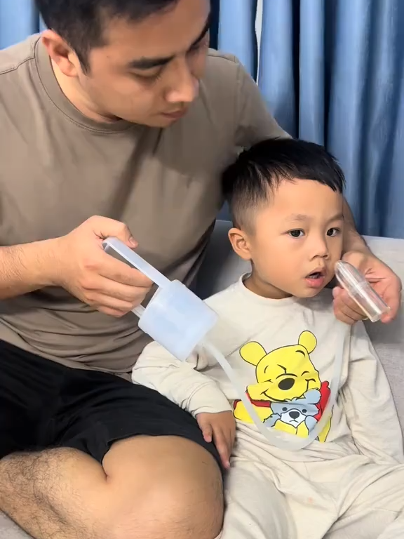 Dụng Cụ Hút Mũi Kéo Tay Thế Hệ Mới, Chất Liệu Nhựa Nguyên Sinh, Lực Hút Mạnh, An Toàn Cho Bé