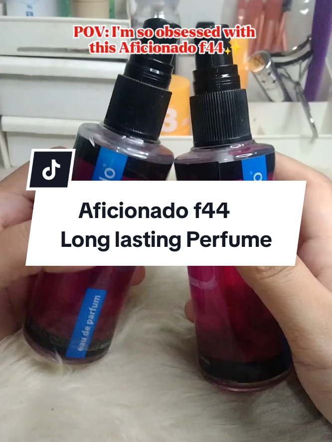 Long lasting and Oil based Perfume ba ang hanap nyo? Try this Aficionado f44✨ #aficionado #perfume #perfumeforwomen   #perfumetiktok #f44 #perfumecollection #oilbasedperfume #longlastingperfume #fyp #tiktokforyou #foryourpage 