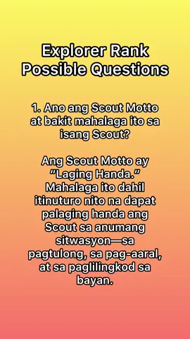 Explorer Rank #iskawtbalara #explorer #scout #scouting