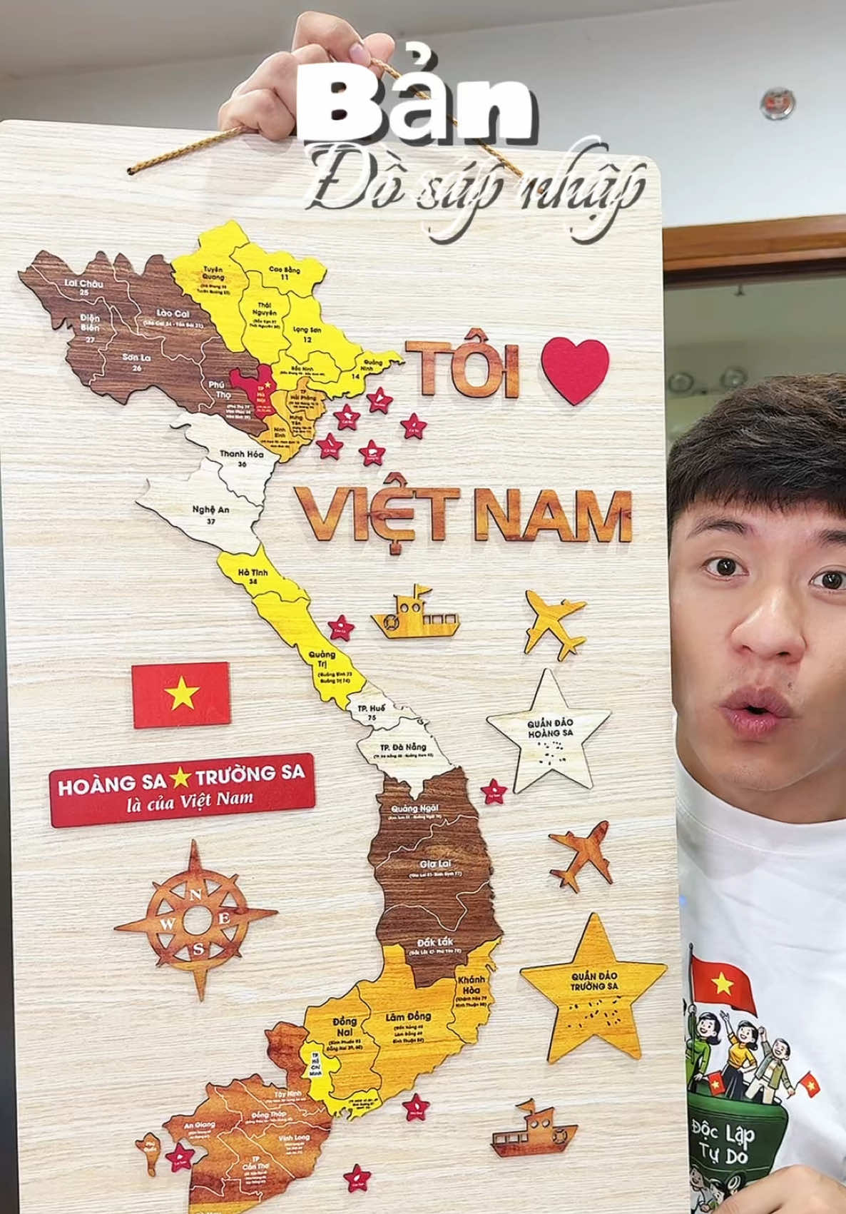 Bản đồ sáp nhập 34 tỉnh thành mua liền các bác ơi #haohomhinh #bandosapnhap 