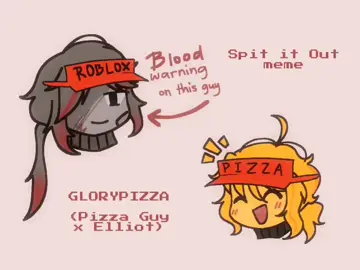 [#PIZZAGUY X #ELLIOT : #GLORYPIZZA or doublepizza] Hai.... drops this and smiles . . #alightmotion #roblox #pizzagameroblox #elliotforsaken