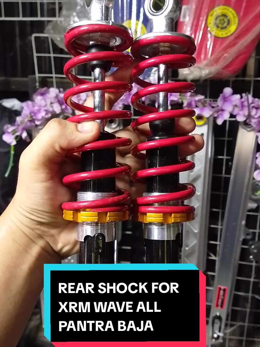 NEW STOCK REAR SHOCK FOR XRM WAVE FIT DIN SA BAJA ALL PANTRA 280MM/310MM ADJUSTABLE ANG SPRING BUDGETMEAL #rearshock #shock #motorparts #motoraccessories #shockforxrm 