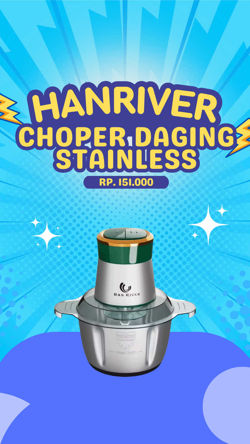 Choper daging yang cocok buat bunda-bunda yang suka masak nih!!!  #choperdaging #blenderchoper #hanriver #hanrivertiktok #hanrivertiktokshop #fyp 