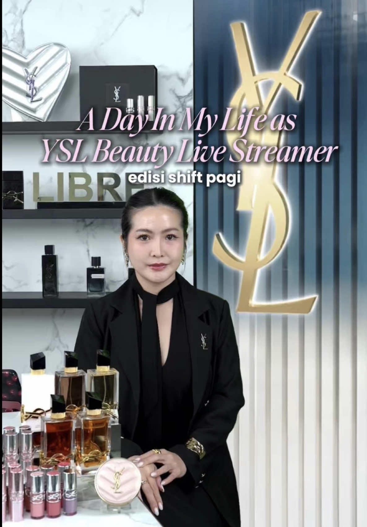 kurang lebih begini ya guys kalo aku masuk shift pagi! pokoknya pergi sebelum matahari terbit 😚😚 #fyp #viral #yslbeautyid #yslbeauty #hostlive #livestreamer #viral 