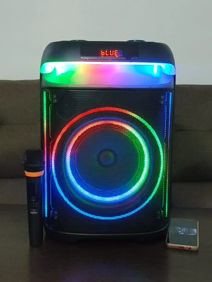 FRESH DROP !!! ✅V2S P1006 MULTIMEDIA ACTIVE WIRELESS PARTYBOX SPEAKER WITH RECHARGEABLE MIC AND ADAPTIVE LIGHTSHOW