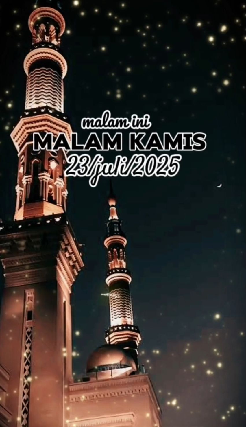 Malam kamis 23 Juli 2025 semoga di malam ini di berikan rezeki yang mengalir deras aamiin🤲 #story #Quotes #motivasion #motivasihidup #statusharian #malamkamis #fypシ゚viral🖤tiktok 