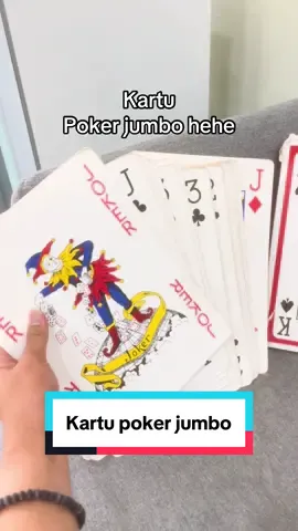 Main bareng teman pakai poker jumbo ini pasti asiik banget nih #fyp #racuntiktok #tiktokaffiliate #flashsale #kartupoker 