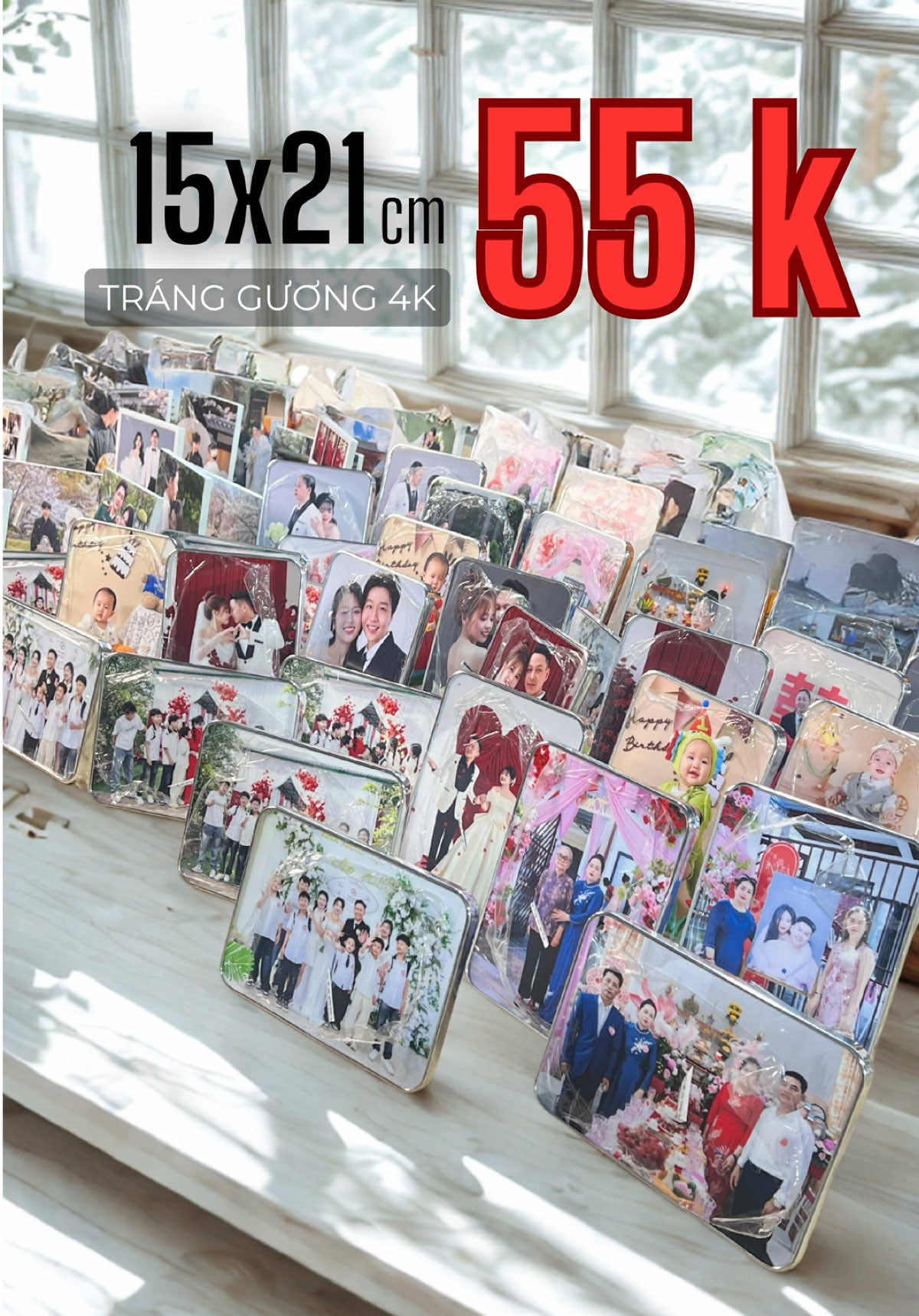 In ảnh tráng gương, ảnh bàn galary đẹp 15x21 chỉ 55 cành 😍😍😍 #inanh #albumcuoi #anhtrangguong #xuonginanh #anhcongcuoi #inanhgiare #inanhtheoyeucau #chupanhcuoi #aninanh #inanhtudienthoai #wedding #inanhgo #anhcuoi60x120 
