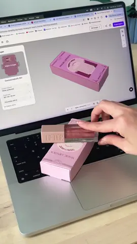 Before and after designed box for lipstick product✨ الموقع اسمه pacdora.com استخدمو الكود )zoedesign) لتاخدو خصم #بوكسات #بوكسات_هدايا #باكج #باكجنق  #مصممة_جرافيك 
