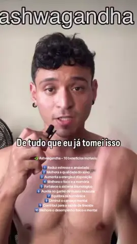 ✨ Descubra o poder do Ashwagandha – a raiz que tá conquistando o mundo do bem-estar! 🌿 Mais energia, menos estresse, sono de qualidade e foco total! Quer viver no modo turbo? Vem comigo! 🚀 👀 Salva esse vídeo, compartilha com quem precisa e comenta: Você já usou Ashwagandha? #Ashwagandha #DicaSaudável #VidaEquilibrada #SaúdeNatural #EstiloDeVida #FocoENergia #TikTokSaudável #BemEstar#tiktokshopchegou 