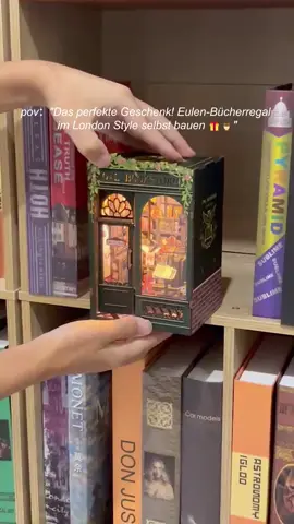 Das perfekte Geschenk 🎁 Eulen-Bücherregal im London Style selbst bauen #cutebee #DIY 
