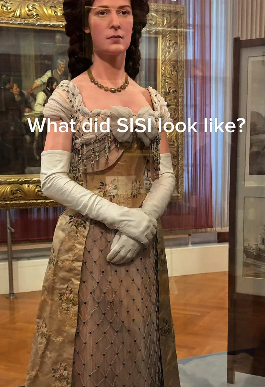 What did SISI look like?  ✔️ Height: 172 cm (5’8”) ✔️ Waist: 50 cm (20 inches), which she maintained through strict diet and exercise ✔️ Long, thick chestnut hair that reached her ankles (she spent hours caring for it every day) She became a style icon of her time and was often compared to a fairy-tale princess because of her elegance, grace, and mysterious aura. Möbelmuseum Wien 📍 Andreasgasse 7, 1070 Vienna  #sisi #empress #hystory #vienna #museum #austria #wien 