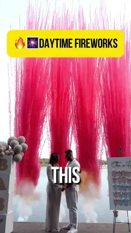 The wedding trend replacing confetti — colorful smoke fireworks that wow in daylight!🥰 #fyp #eventbusiness #weddingbusiness #wealth #business    