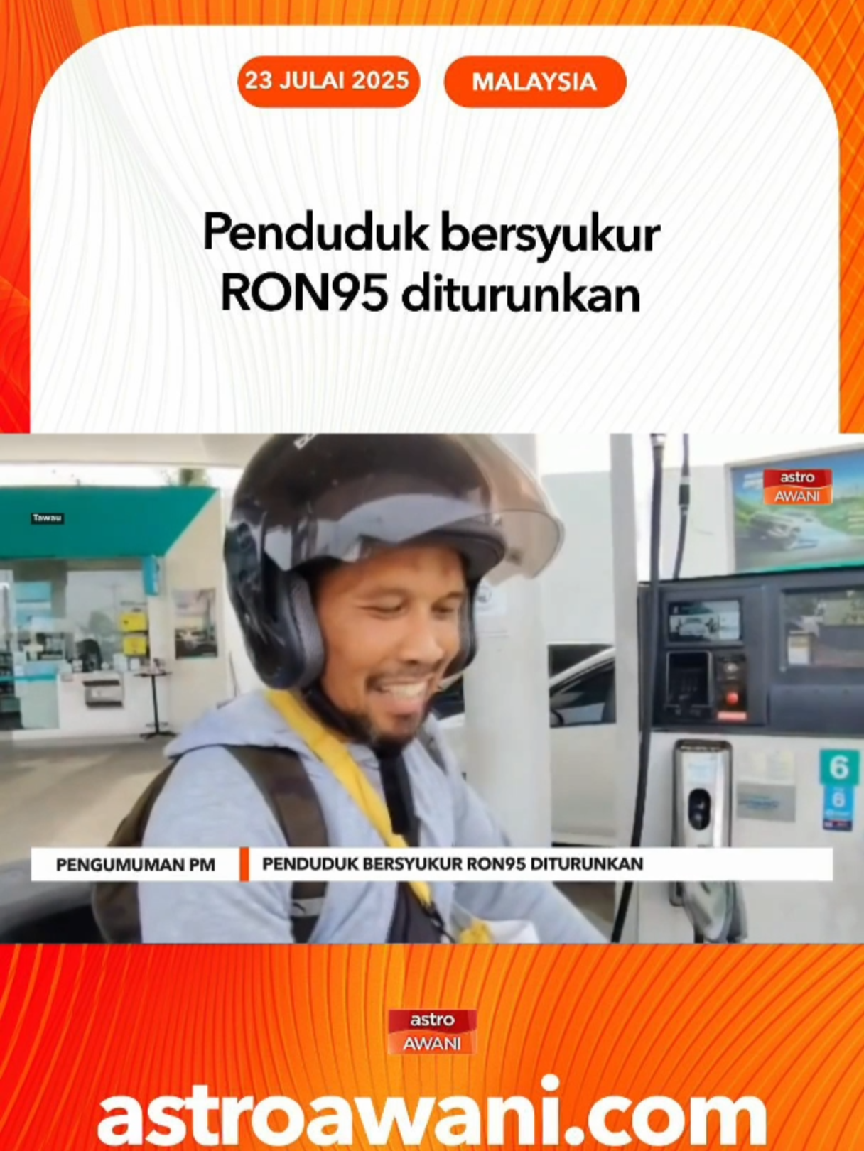 Penurunan harga petrol RON95 kepada RM1.99 yang diumum Perdana Menteri, Datuk Seri Anwar Ibrahim pada Rabu disambut baik penduduk sekitar daerah Tawau. Rata rata penduduk bersyukur berikutan penurunan harga bahan bakar itu kerana dapat mengurangkan bebanan tekanan ekonomi semasa. #AWANIBorneo #AWANInews