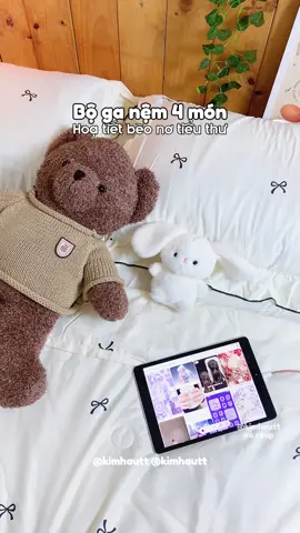 Nằm bộ ga tưởng đâu đang ở Homestay nào đó😆 Nó xinh, nó vịu keo, mà nó tiểu thơ #boga4mon #homestay #changagoinem #xuhuong #review #unbox #unboxing #chitunbox 