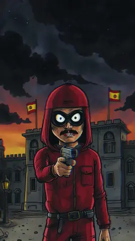Banco central. #lacasadepapel #SabiasQue #animación #scary #truestory 