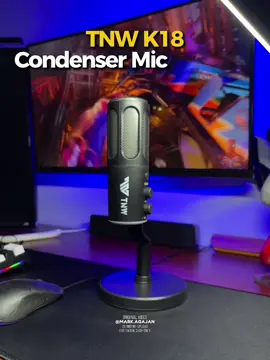 TNW K18 MIC🎙️🔥 Perfect for streaming, voice overs, at gaming! ❤️‍🔥 tnw k18 mic condenser microphone microphone for streaming podcast mic usb condenser mic tnw mic setup mic for vocals k18 microphone #tnwk18 #condensermic #streaminggear #podcastsetup #voiceready   