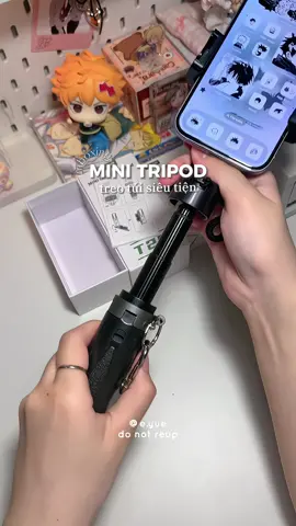 điều khiển tháo rời, bấm chụp từ xa được lun nha 😭 huhu tui quên không quay #unboxing#tripod#minitripod#chanquaydienthoai#chanquayvideo#xuhuong#eyue