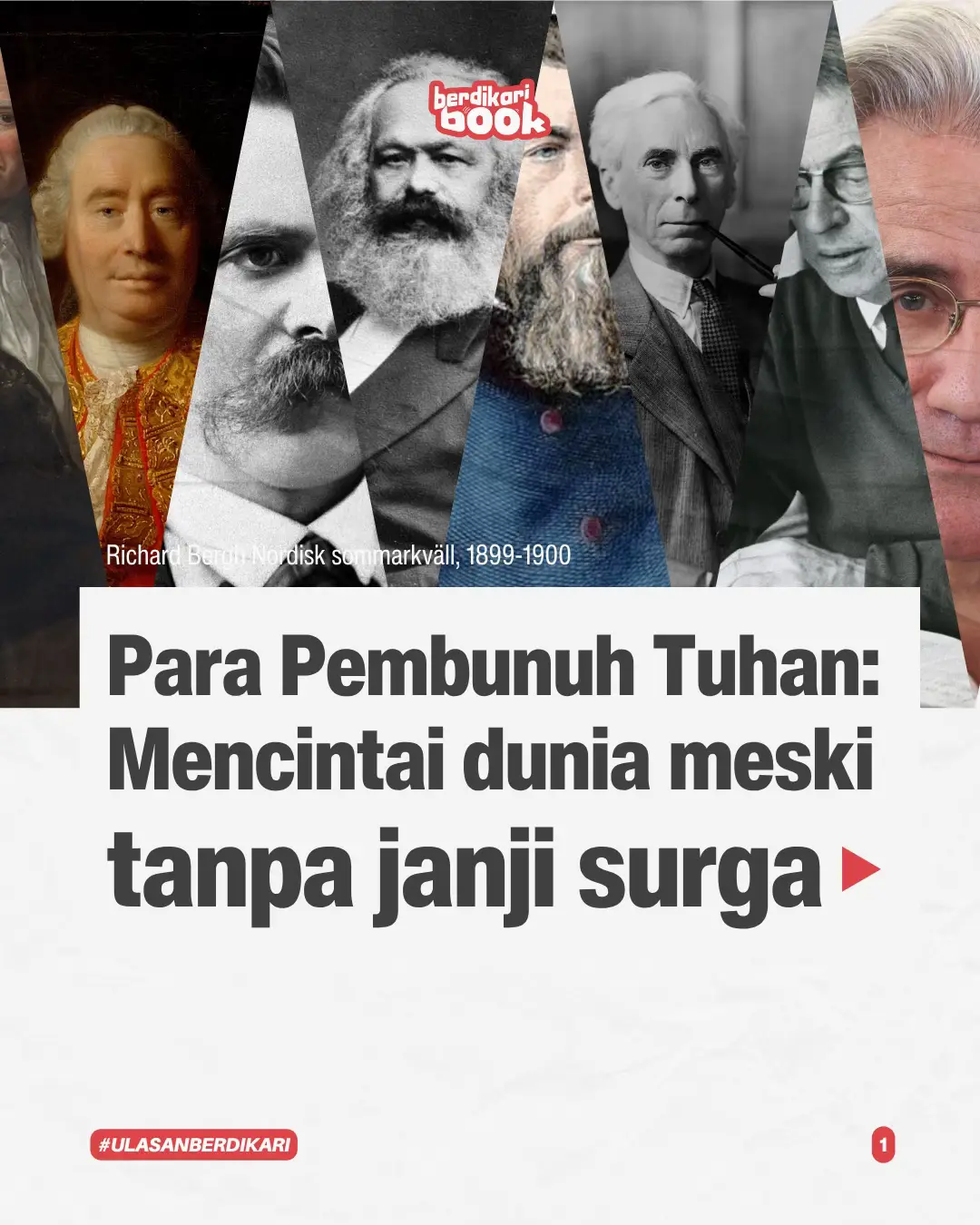 Para filsuf ini, dengan segala keberanian dan luka mereka, hanya ingin menunjukkan satu hal: bahwa Tuhan, agama, dan manusia adalah cerita yang belum selesai — dan kita bebas memilih cara untuk membacanya. 😊📚✨ #BacaAjaDulu #UlasanBerdikari #Nietzsche #Sartre #KarlMarx #Russell — — —  Cintai otakmu, baca buku tiap hari… Cintai mentalmu, menulislah tiap hari… 
