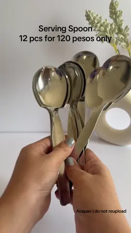 12pcs serving spoon for 120 pesos #fyp #servingspoon #utensils 