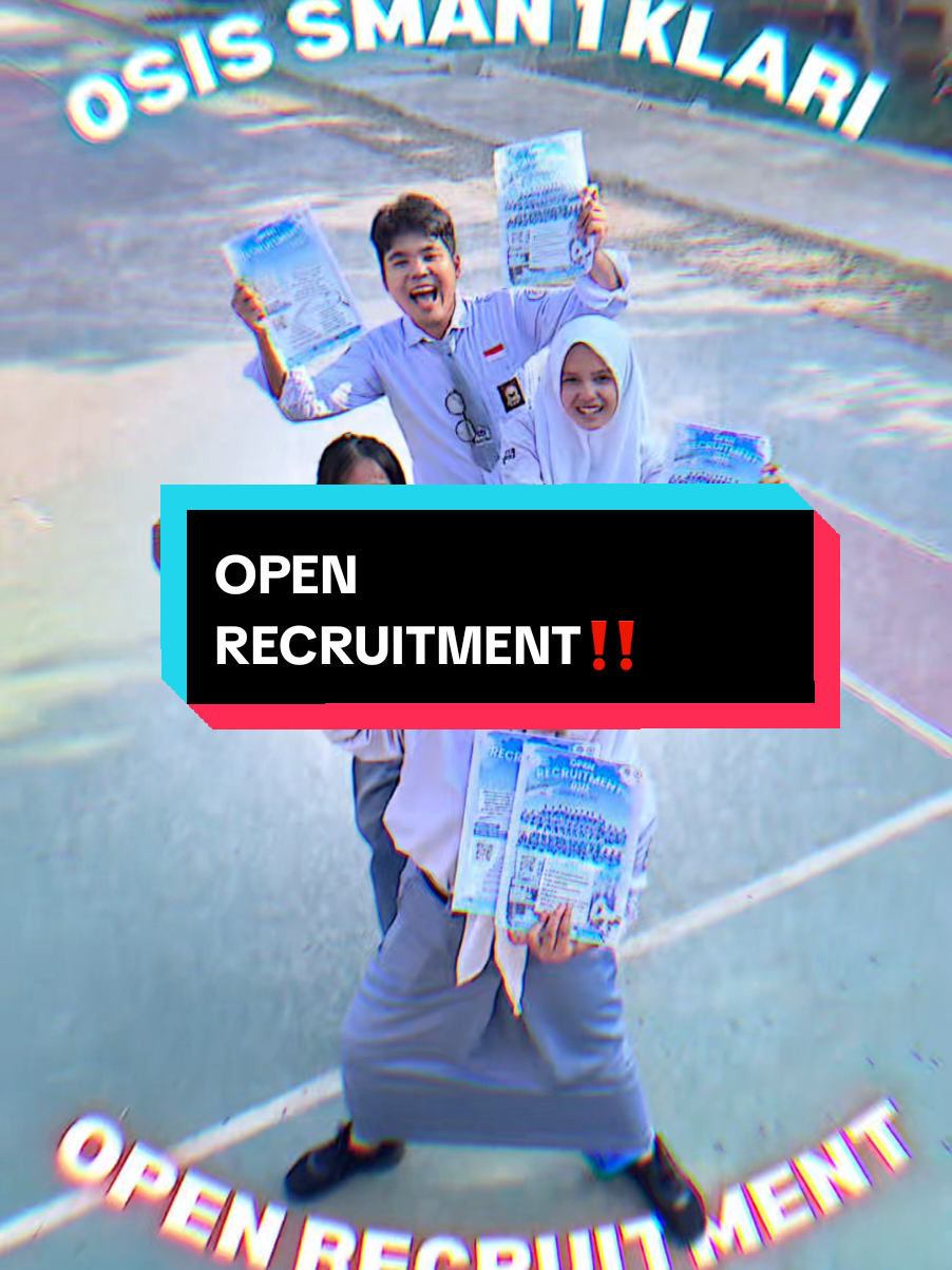 OSIS SMA NEGERI 1 KLARI resmi membuka📢 𝗢𝗣𝗘𝗡 𝗥𝗘𝗖𝗥𝗨𝗜𝗧𝗠𝗘𝗡𝗧 Pengurus OSIS SMAN 1 KLARI Periode 2025/2026 📌 Terbuka untuk siswa kelas 10 & 11 SMAN 1 Klari 🗓️ Pendaftaran: 21—27 Juli 2025 Buat kamu yang ingin berkembang, belajar organisasi, dan jadi bagian dari perubahan.  𝐂𝐨𝐦𝐞 𝐉𝐨𝐢𝐧 𝐔𝐬 💥 Kami tunggu partisipasimu!!#trending #fyppppppppppppppppppppppp #2025 #2025tiktok #highschool 