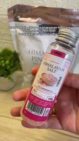 Garam Himalaya Buy 1 Get 1 						 garam himalaya memiliki citarasa yang lebih lezat dibandingkan garam biasa						 - Memiliki banyak kandungan bermanfaat dibandingkan garam biasa (lebih sehat)				 #SafiyaGaramHimalaya						 #Alkahfistr						 #Garamdapur						 #Penyedaprasa