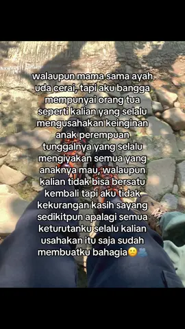 uda mulai menerima kalo mama sama ayah gabakal bisa bareng lagi😔 #brokenhome #anaktunggal #fyp 