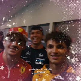 you better not mess with my gang  ˃͈◡˂͈ #formula1 #f1 #charlesleclerc #georgerussell #alexalbon #landonorris #pierregasly #edits #fypage #silly 
