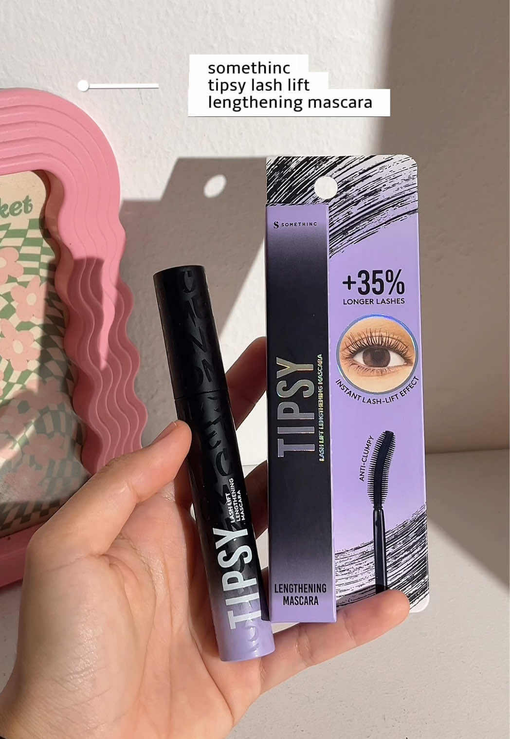 Waterproof ✅ Smudge-free ✅ lengthening ✅ This one’s a keeper 💯 @somethincmyofficial  #tipsylengtheningmascara #somethincmy #somethinc 